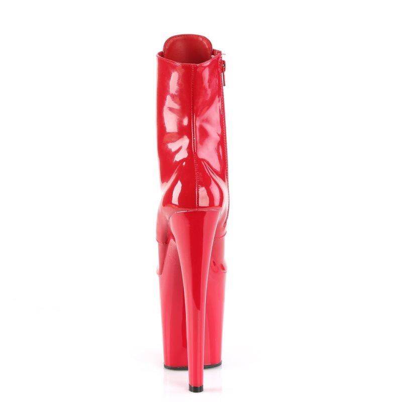 Bottines Pleaser Xtreme-1020 Femme Rouge | FRANCE FRXYHJNT