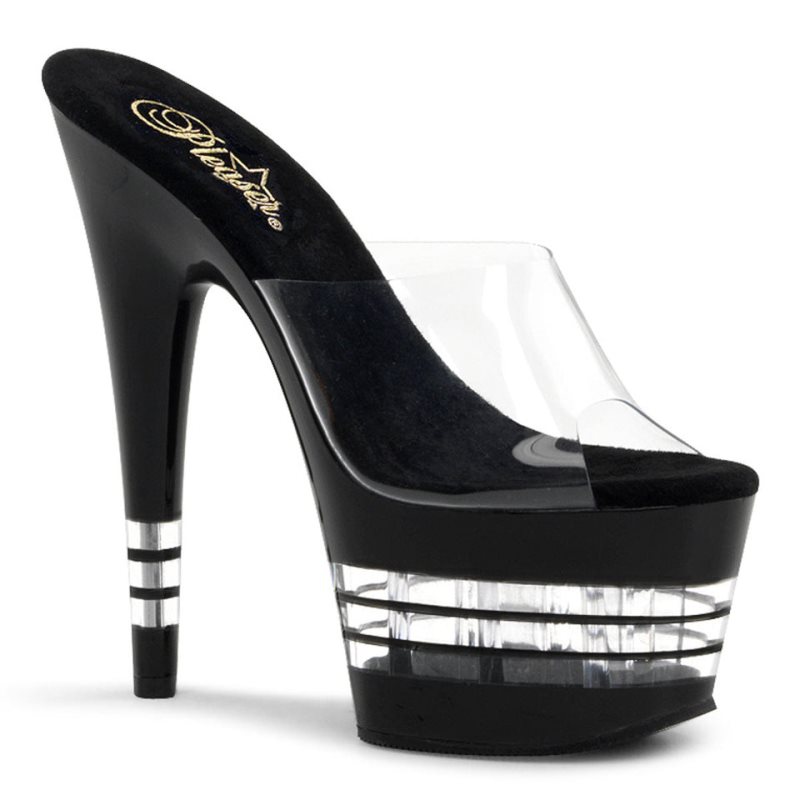 Claquette Plateforme Pleaser Adore-701LN Femme Noir | PARIS FRTLVWMJ