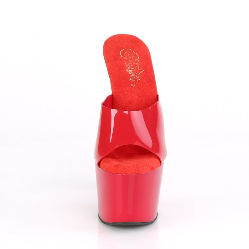 Claquette Plateforme Pleaser Adore-701N Femme Rouge | PARIS FRXJZIQM