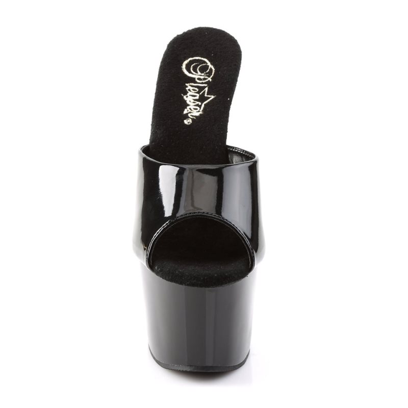 Claquette Plateforme Pleaser Adore-701 Femme Noir | FRANCE FRTKBZRQ