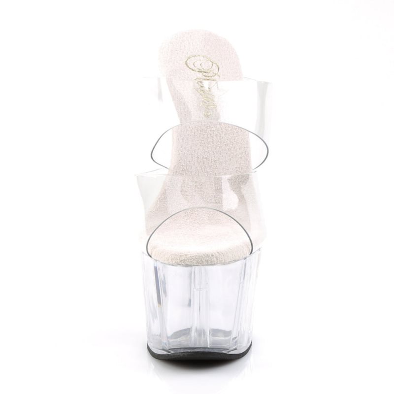 Claquette Plateforme Pleaser Adore-702 Femme Clear | FRANCE FRZERHQU