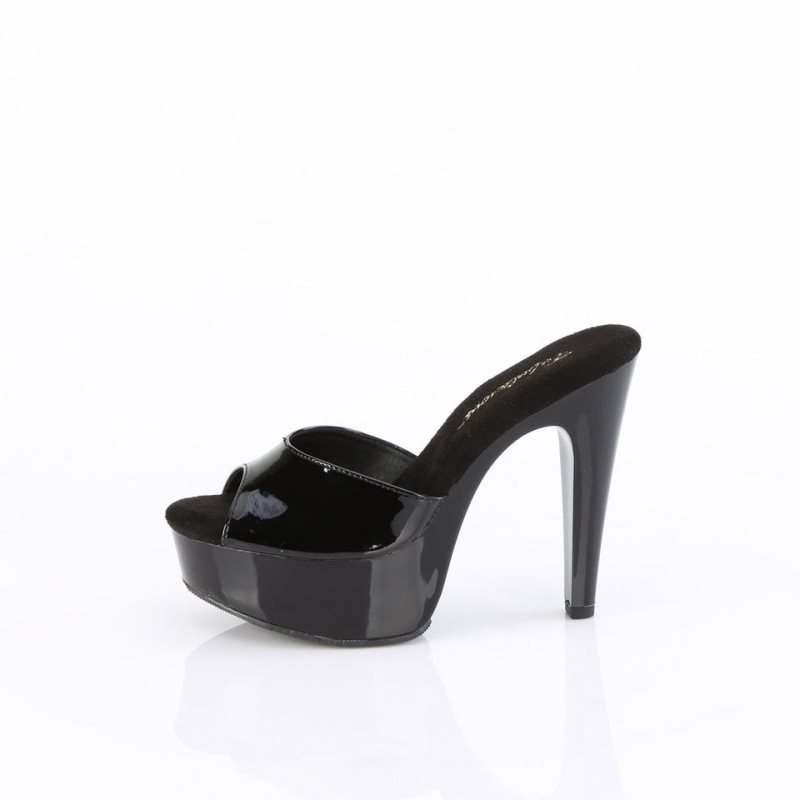 Claquette Plateforme Pleaser Martini-501 Femme Noir | FRANCE FRAGXQVU