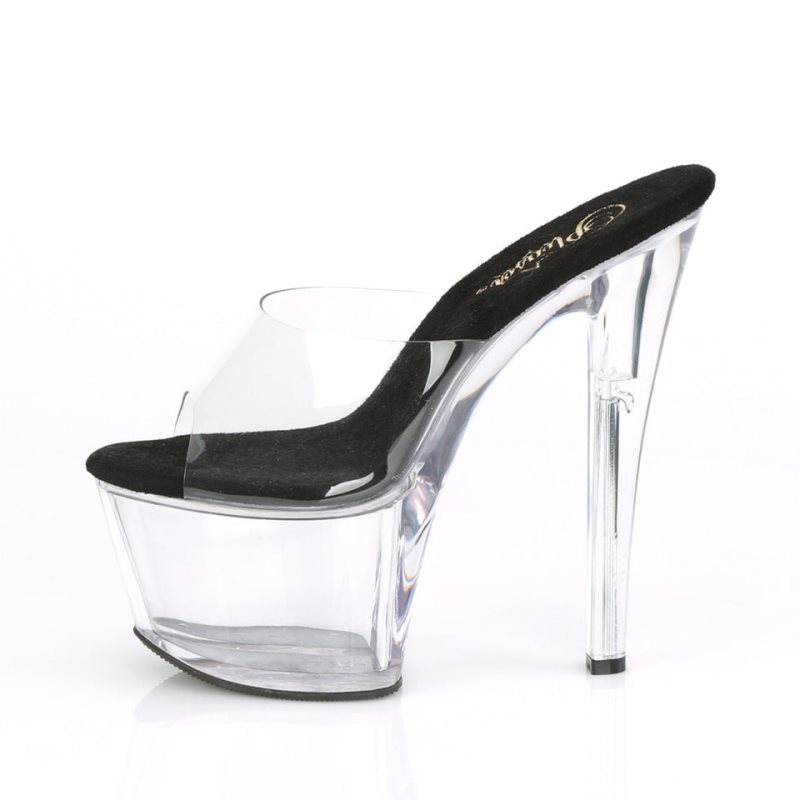 Claquette Plateforme Pleaser Sky-301 Femme Noir | PARIS FRHYOIGC