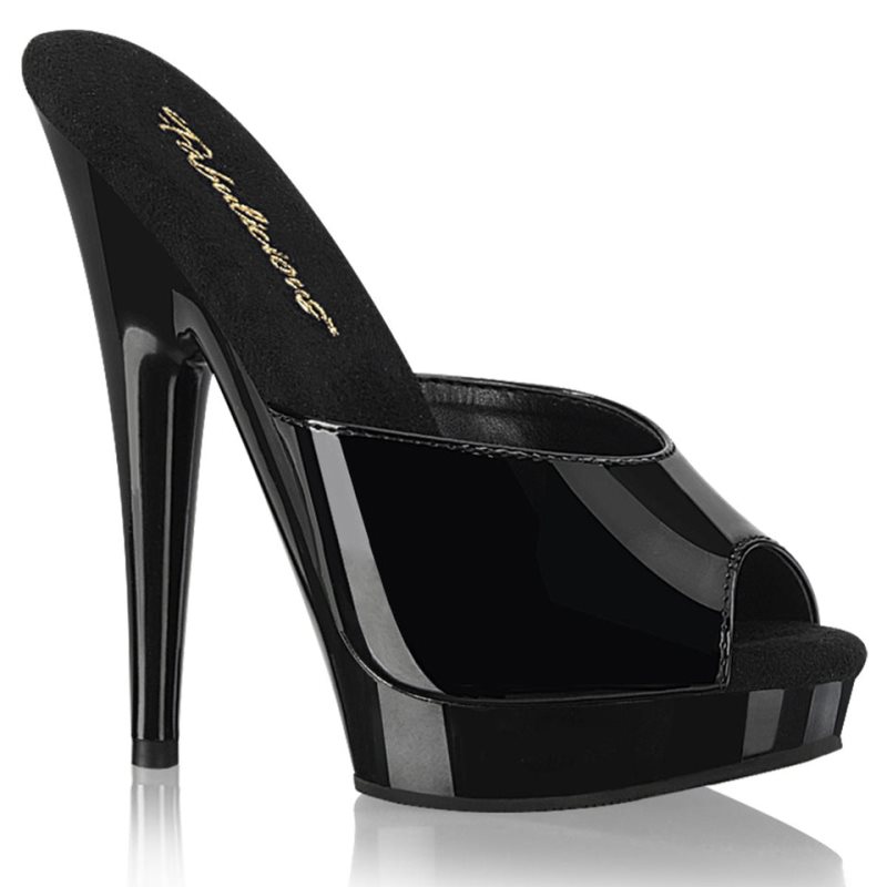 Claquette Plateforme Pleaser Sultry-601 Femme Noir | FRANCE FRVWKIOU