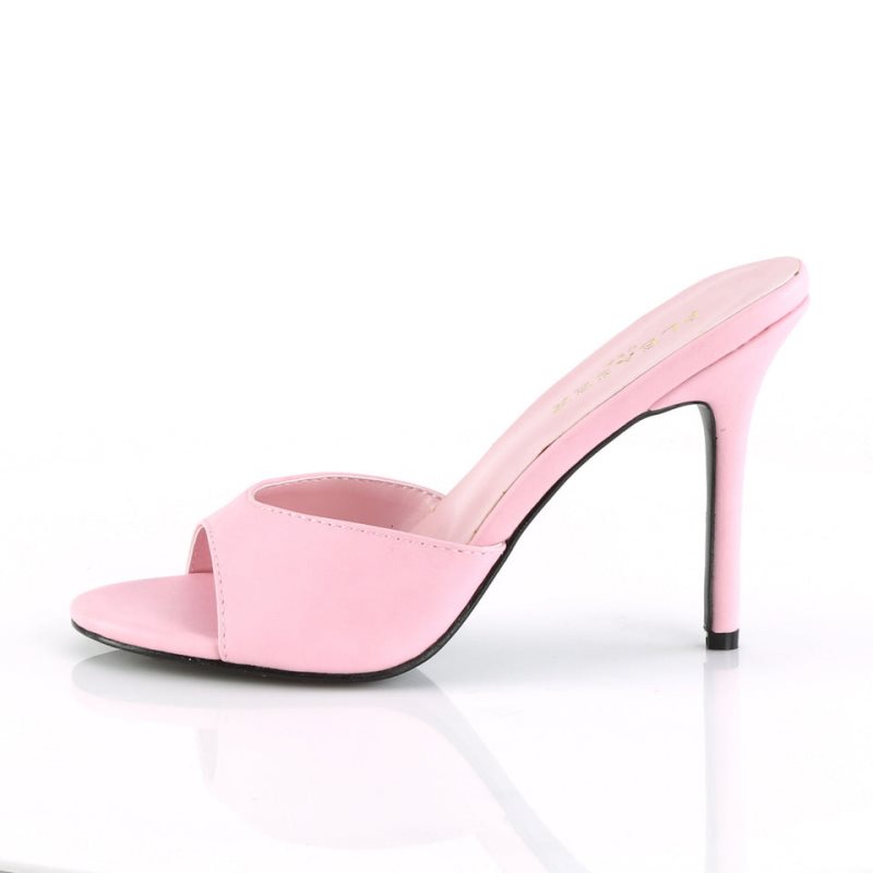 Claquette Pleaser Classique-01 Femme Rose | FRANCE FRYTUBHM