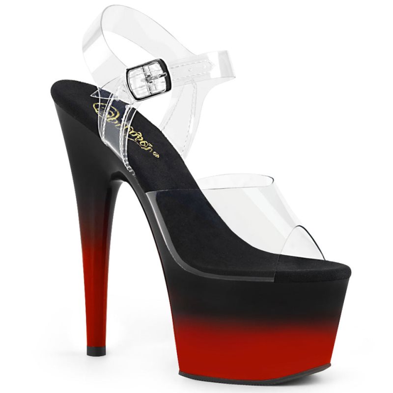 Talons Pleaser Adore-708BR-H Femme Rouge | PARIS FRPWIUSY