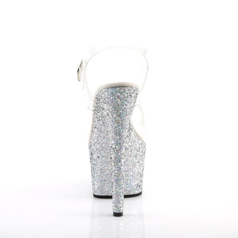 Talons Pleaser Adore-708LG Femme Argent | PARIS FROAIMWV