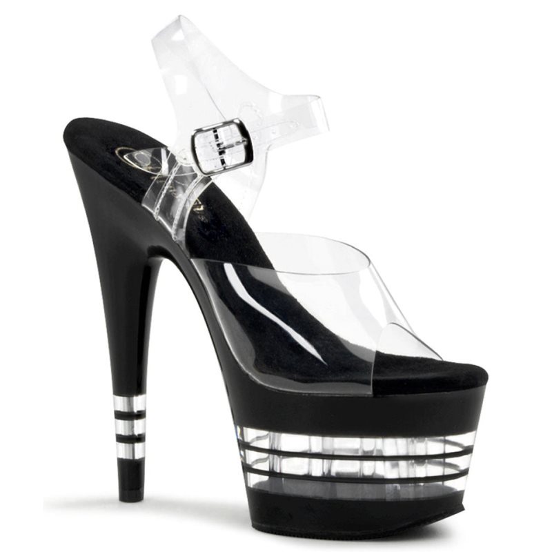 Talons Pleaser Adore-708LN Femme Noir | FRANCE FRIQJRDO