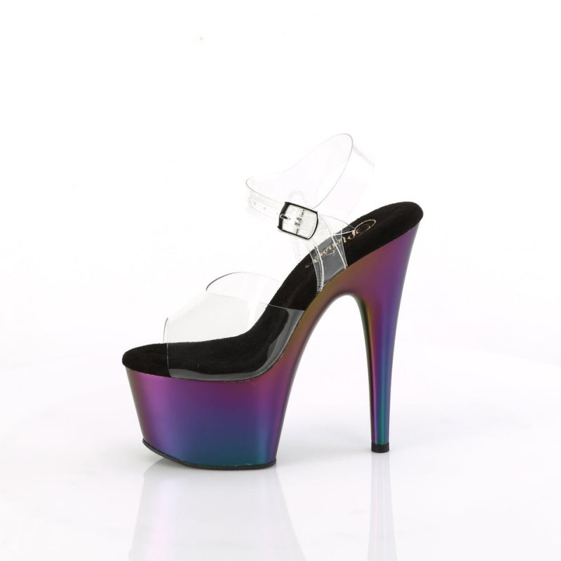 Talons Pleaser Adore-708MCH Femme Violette | FRANCE FRLAWQXY