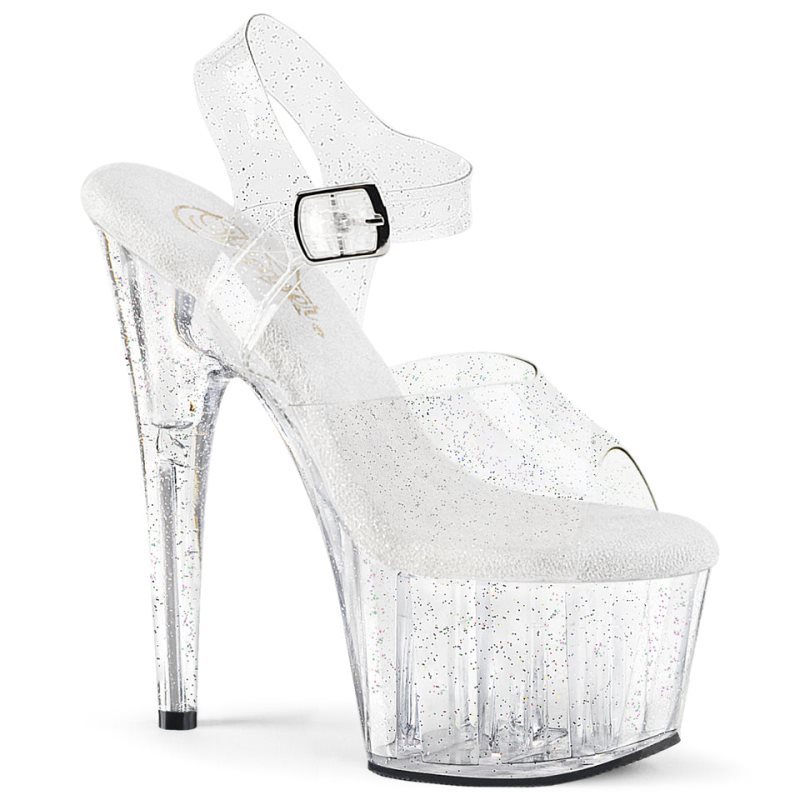 Talons Pleaser Adore-708MMG Femme Clear | PARIS FRWMSVGH