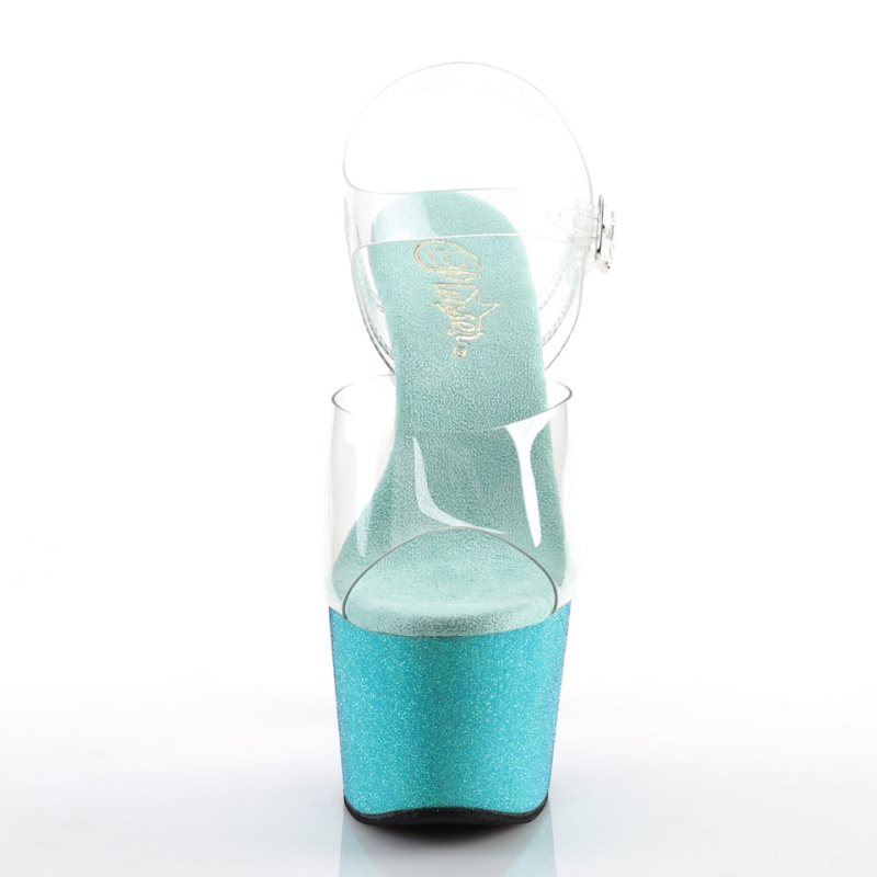 Talons Pleaser Adore-708OMBRE Femme Turquoise | FRANCE FRBYIGJR