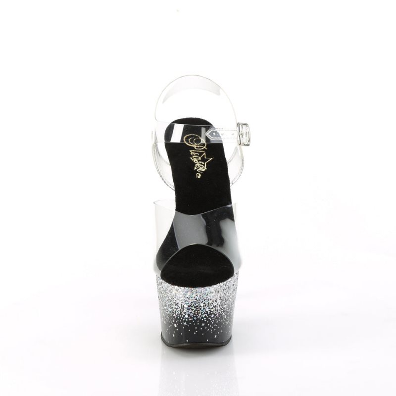 Talons Pleaser Adore-708SS Femme Argent | FRANCE FROGQSDC