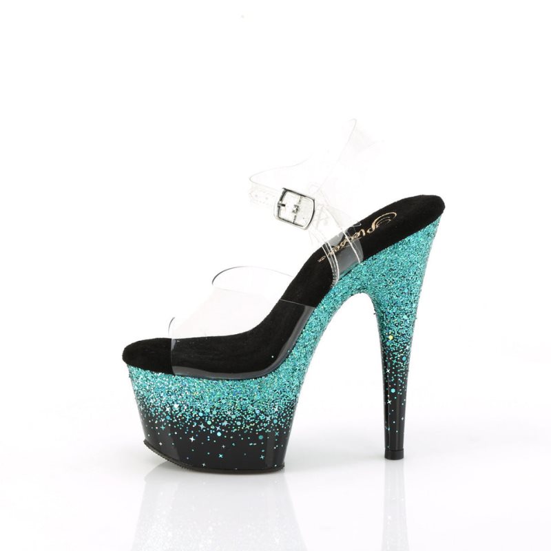 Talons Pleaser Adore-708SS Femme Turquoise | PARIS FRMWVQNJ