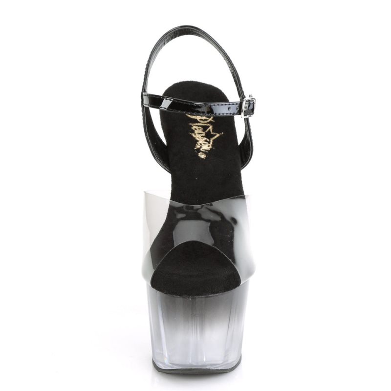 Talons Pleaser Adore-708T-2 Femme Grise | FRANCE FRSOZQXA