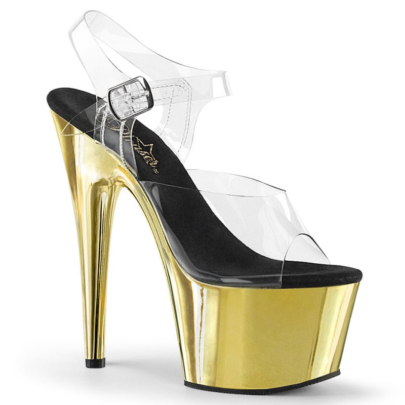 Talons Pleaser Adore-708 Femme Doré | FRANCE FRMBENAQ