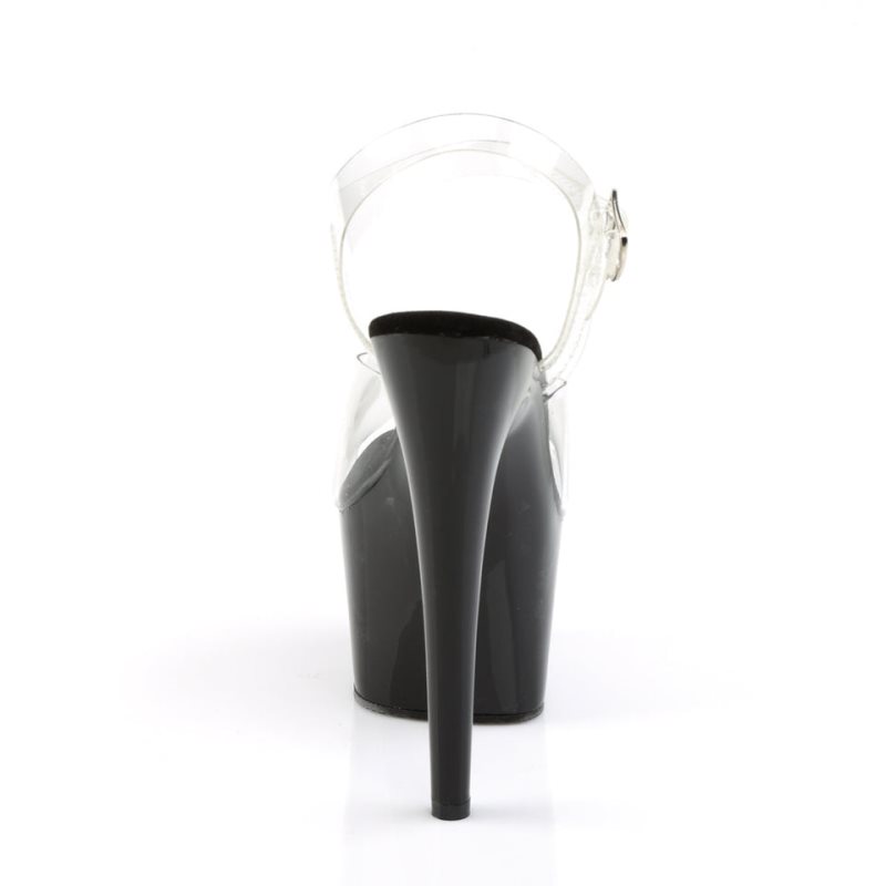 Talons Pleaser Adore-708 Femme Noir | FRANCE FRYTRPXI