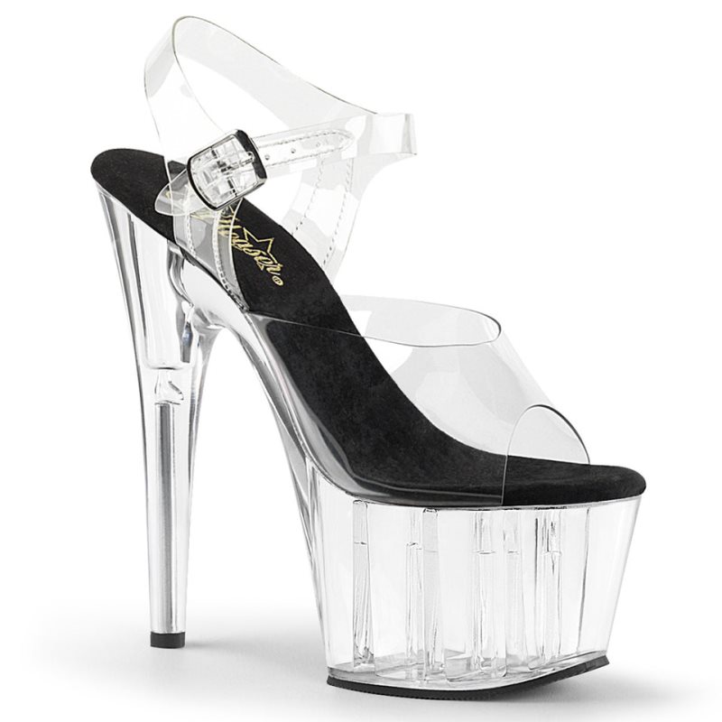 Talons Pleaser Adore-708 Femme Noir | FRANCE FRLKFCVE