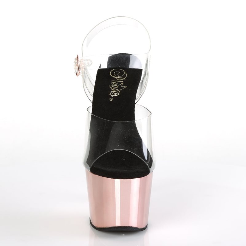 Talons Pleaser Adore-708 Femme Rose Doré | PARIS FRFSLMGE