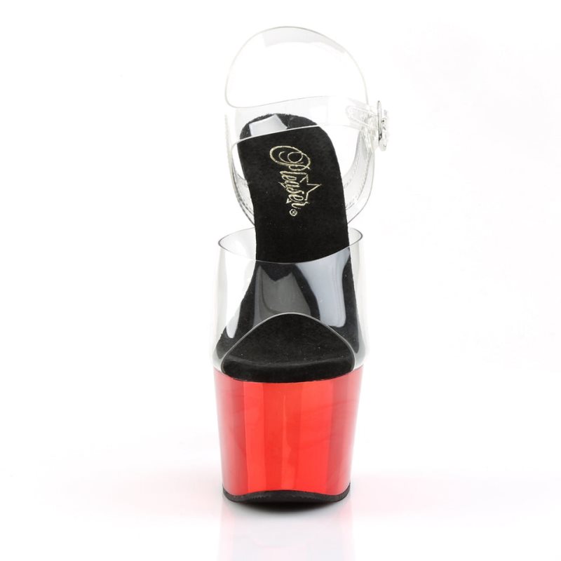 Talons Pleaser Adore-708 Femme Rouge | FRANCE FRPRWXKC