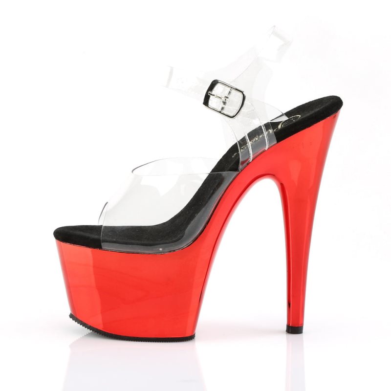 Talons Pleaser Adore-708 Femme Rouge | FRANCE FRPRWXKC