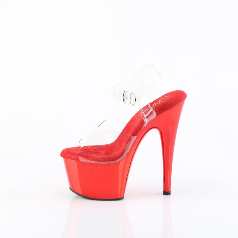 Talons Pleaser Adore-708 Femme Rouge | PARIS FRFIETGV