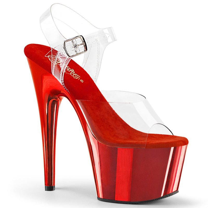 Talons Pleaser Adore-708 Femme Rouge | PARIS FRFIETGV