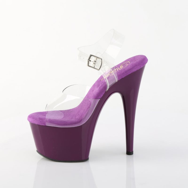 Talons Pleaser Adore-708 Femme Violette | PARIS FRCGDFQO