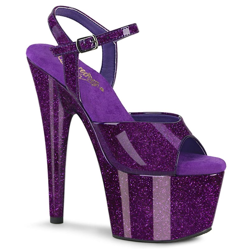 Talons Pleaser Adore-709GP Femme Violette | PARIS FRQEDCHS