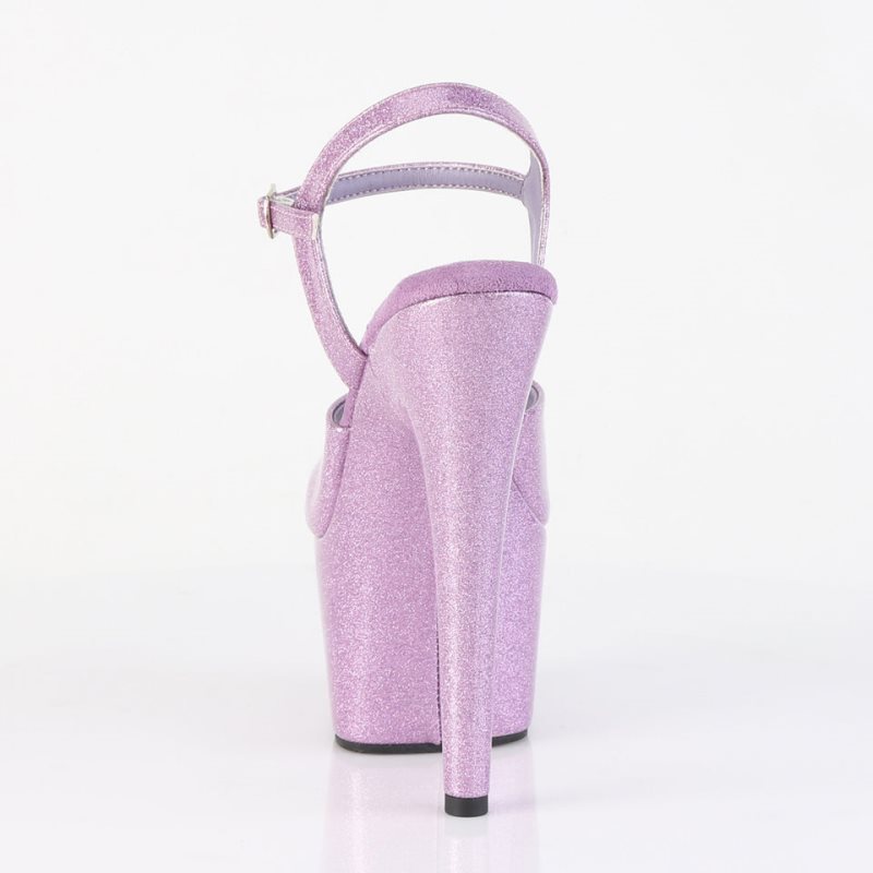 Talons Pleaser Adore-709GP Glitter Femme Violette | FRANCE FRMXICQO