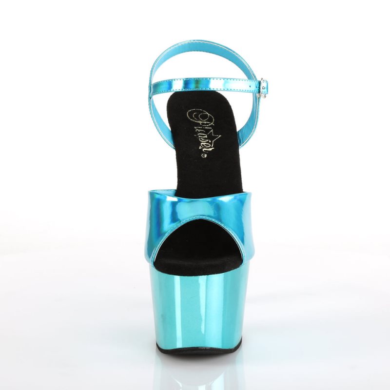 Talons Pleaser Adore-709HGCH Femme Turquoise | FRANCE FRBIYEJM