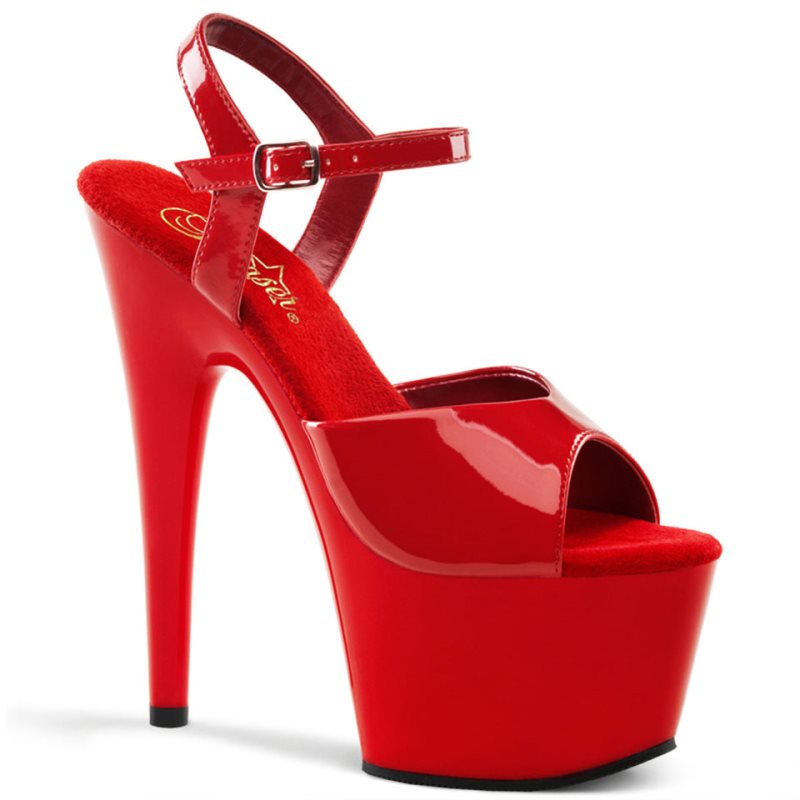 Talons Pleaser Adore-709 Femme Rouge | PARIS FRVSCYLJ