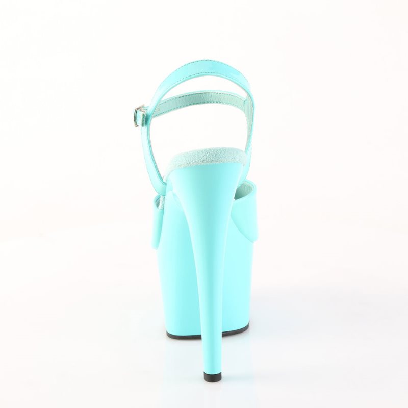 Talons Pleaser Adore-709 Femme Turquoise Clair | FRANCE FRKSDLFO