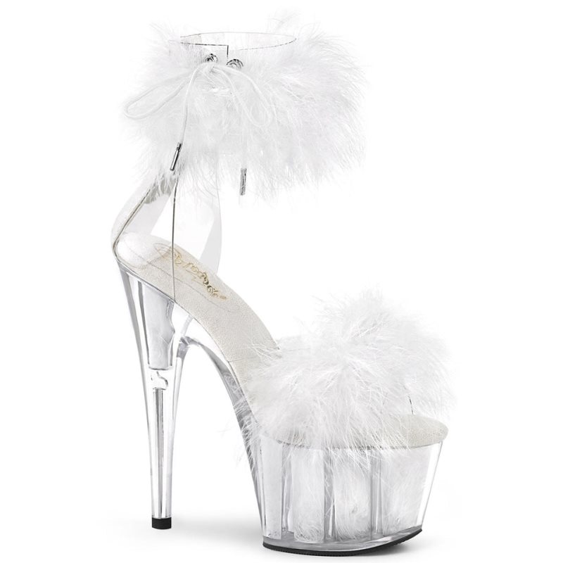 Talons Pleaser Adore-724F Femme Blanche | PARIS FRWNSVQH