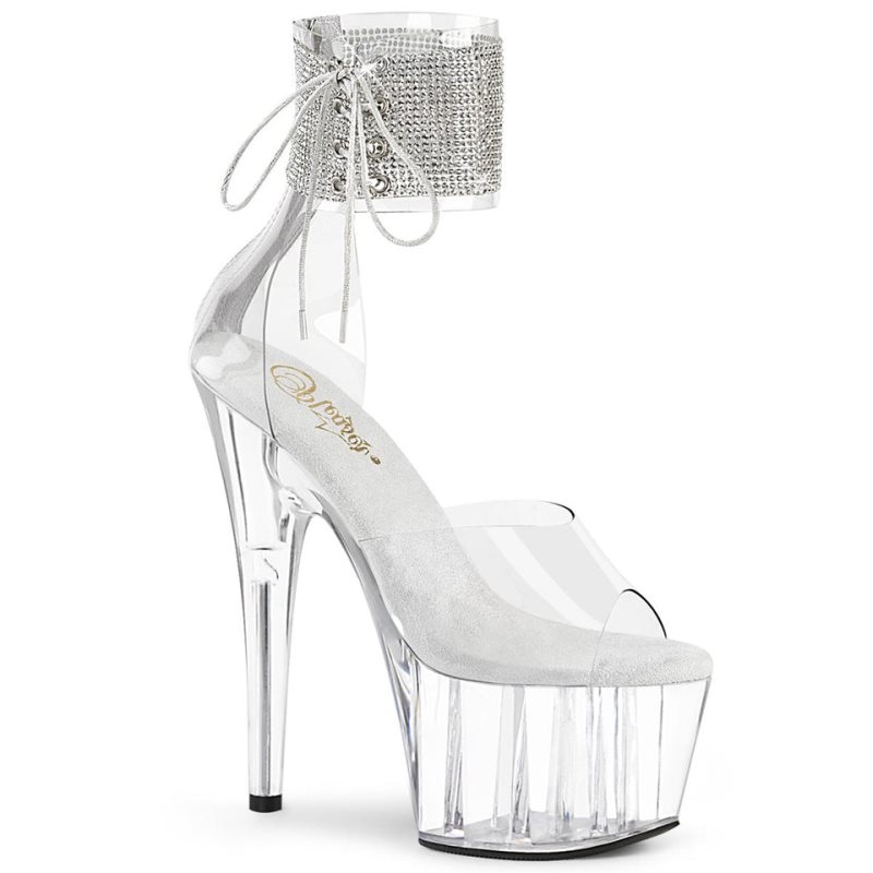 Talons Pleaser Adore-724RS Femme Clear | FRANCE FRNWGLZM