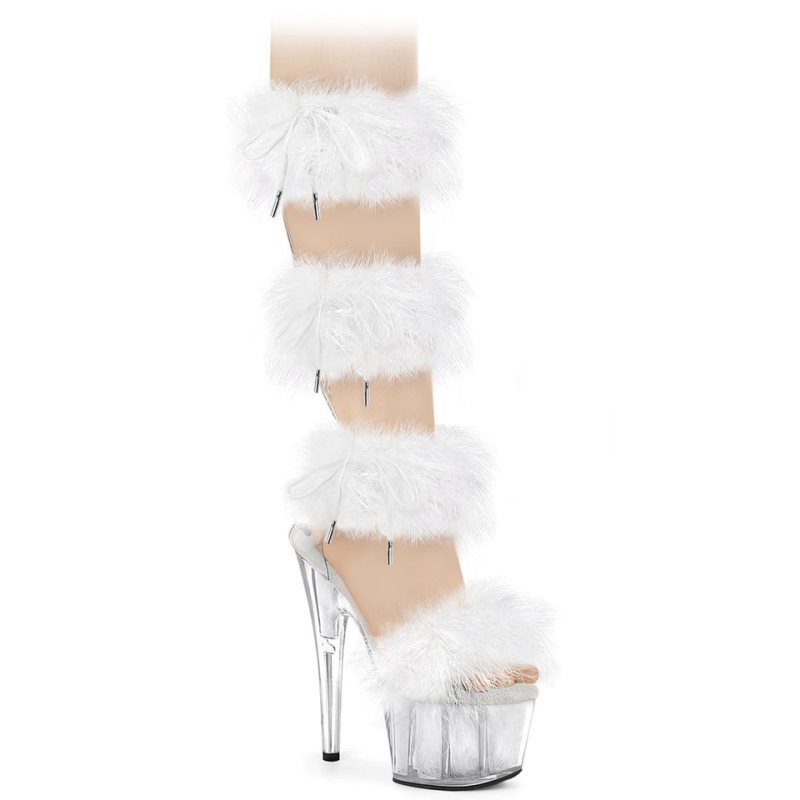 Talons Pleaser Adore-728F Femme Blanche | FRANCE FRUOIBFK