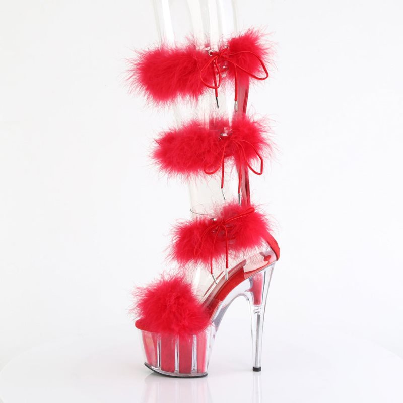 Talons Pleaser Adore-728F Femme Rouge | FRANCE FRUBQNTK