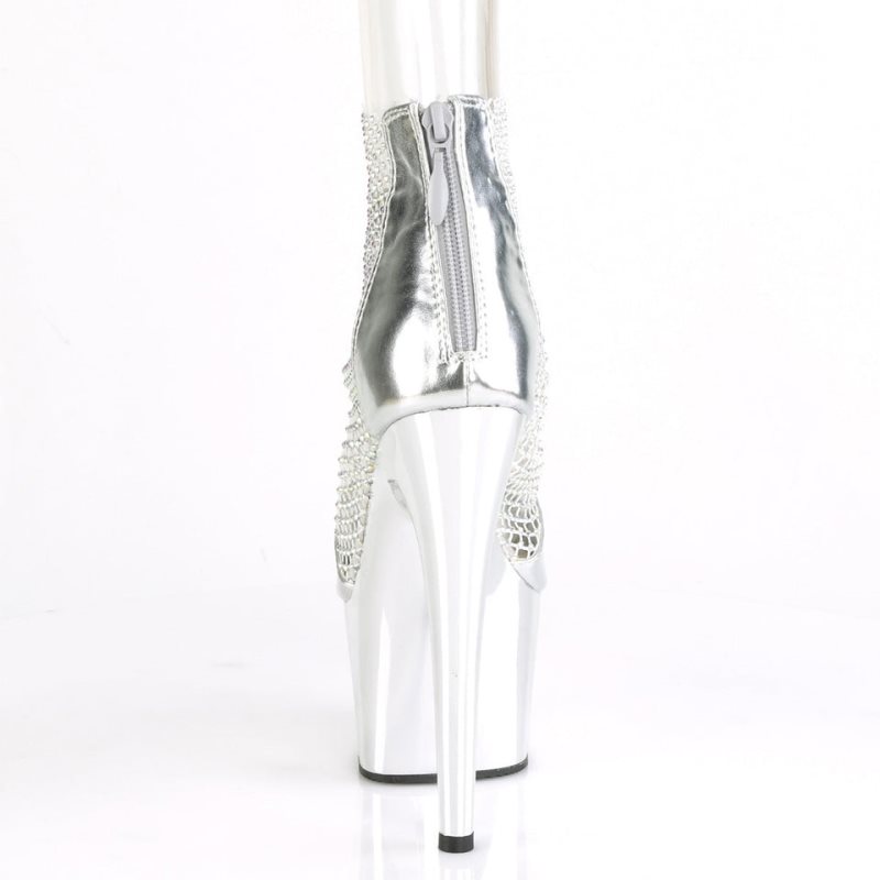 Talons Pleaser Adore-765RM Femme Argent | FRANCE FRRYVGTJ