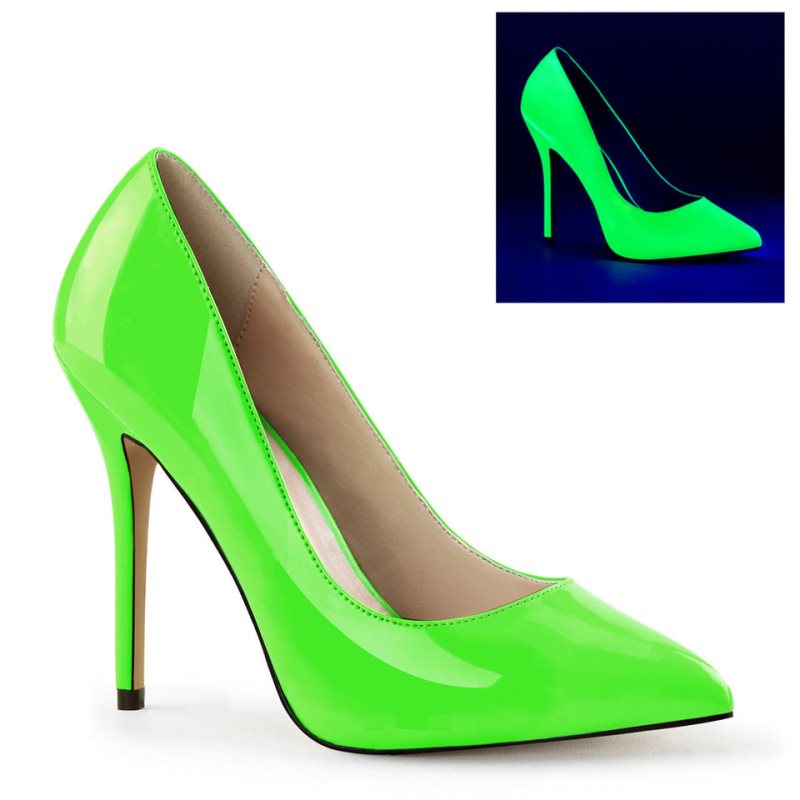 Talons Pleaser Amuse-20 Femme Vert | PARIS FRJUHTRD