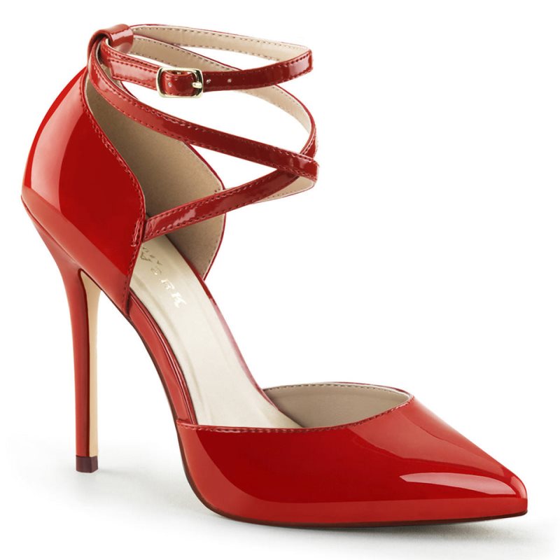 Talons Pleaser Amuse-25 Femme Rouge | PARIS FROLFIZN