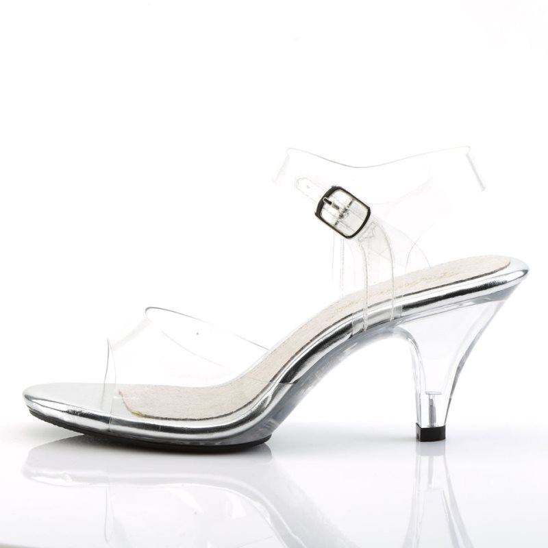 Talons Pleaser Belle-308 Femme Clear | PARIS FRTIQBMN