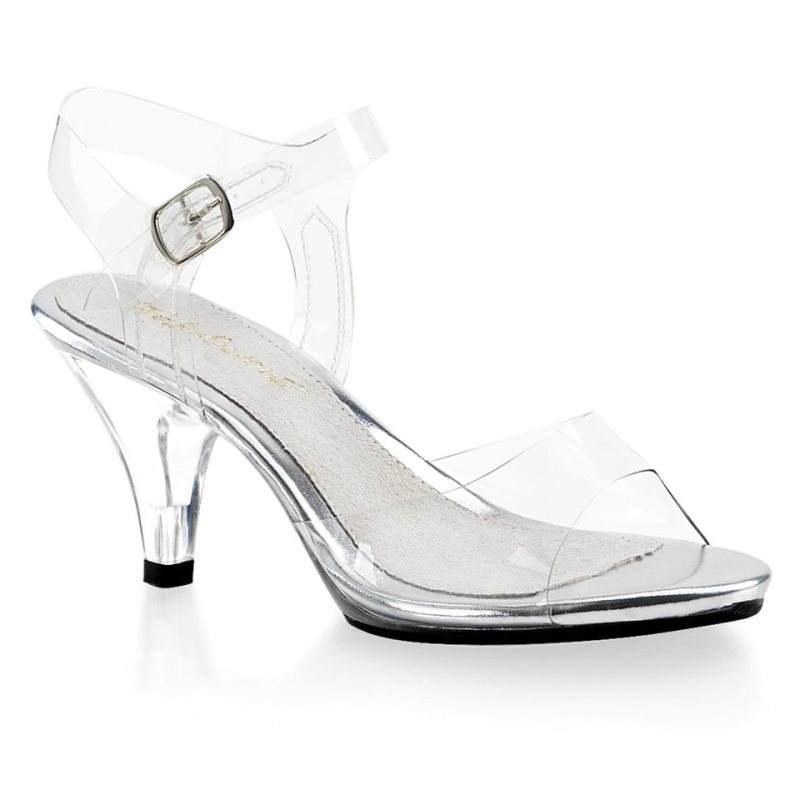 Talons Pleaser Belle-308 Femme Clear | PARIS FRTIQBMN