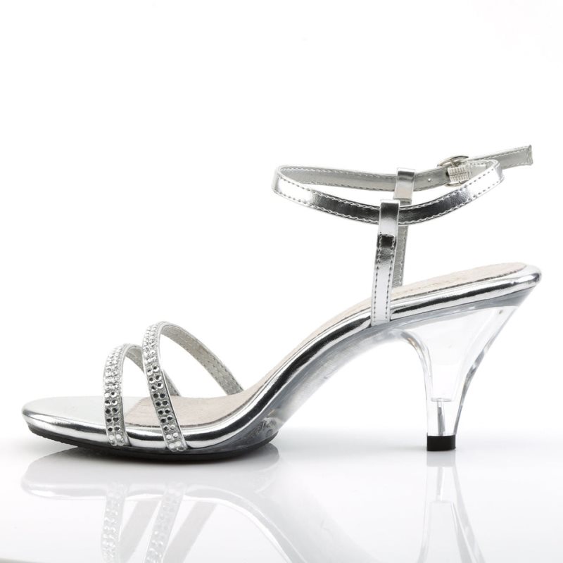 Talons Pleaser Belle-316 Femme Argent | PARIS FRKVDQBG