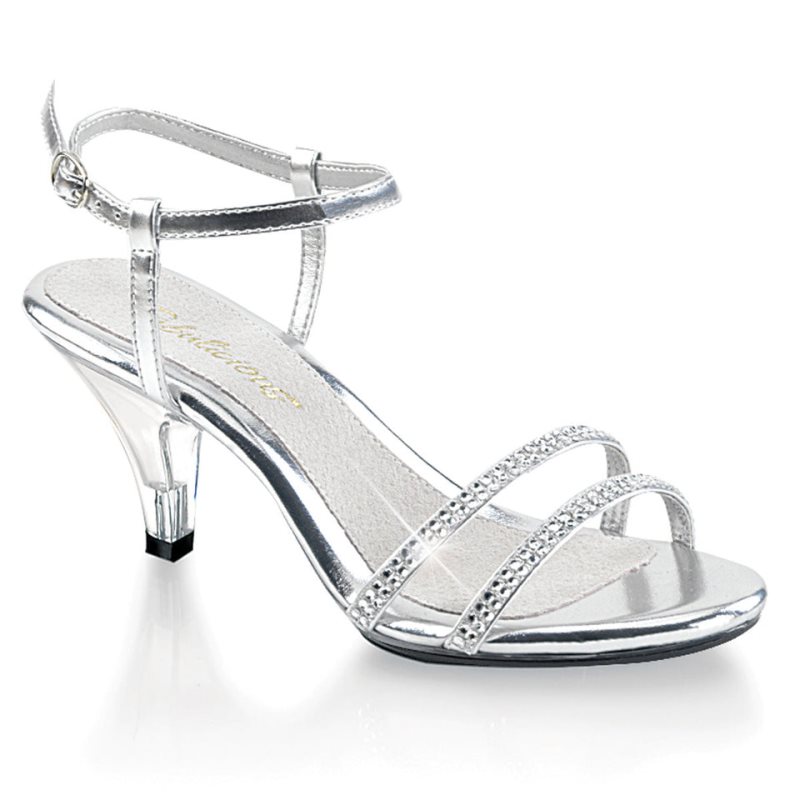 Talons Pleaser Belle-316 Femme Argent | PARIS FRKVDQBG