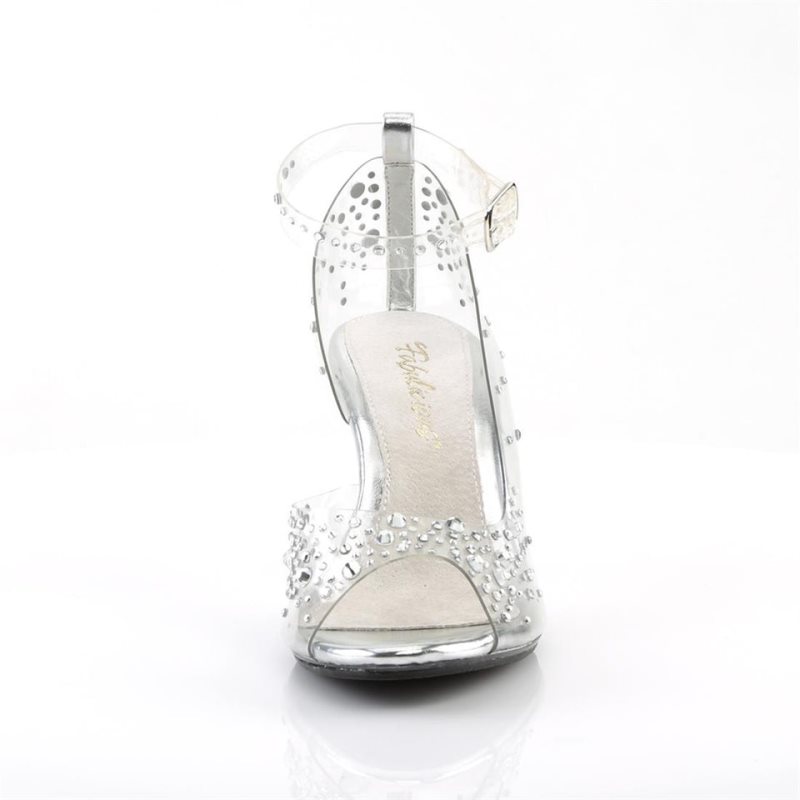 Talons Pleaser Belle-330RS Femme Clear | FRANCE FRCVKOQY