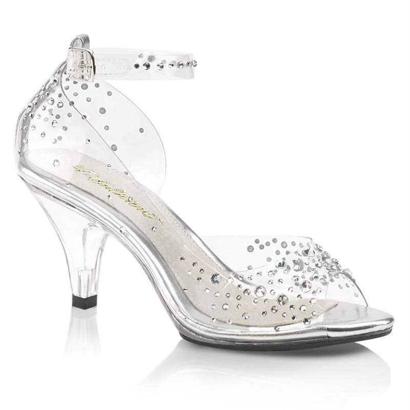 Talons Pleaser Belle-330RS Femme Clear | FRANCE FRCVKOQY