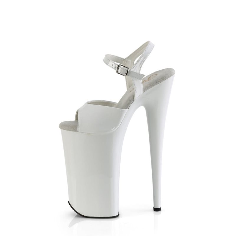 Talons Pleaser Beyond-009 Femme Blanche | PARIS FRVQNPSK