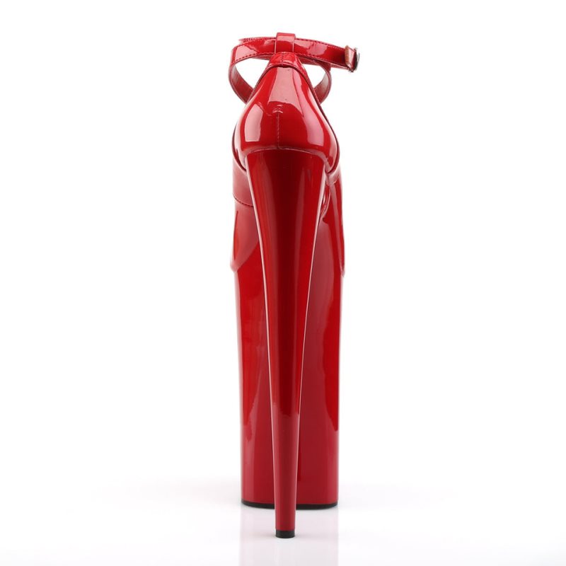 Talons Pleaser Beyond-087 Femme Rouge | PARIS FRFVLQGC