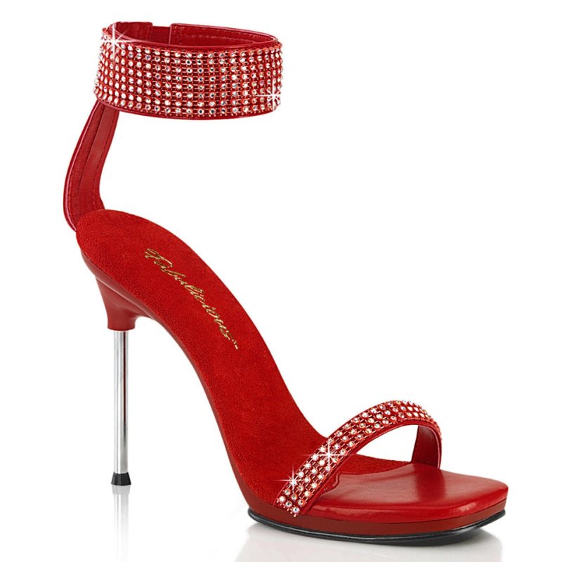 Talons Pleaser Chic-40 Femme Rouge | FRANCE FRYVGZIB