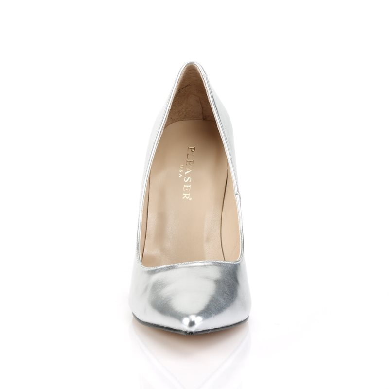 Talons Pleaser Classique-20 Femme Argent Metal | FRANCE FRACHUQY