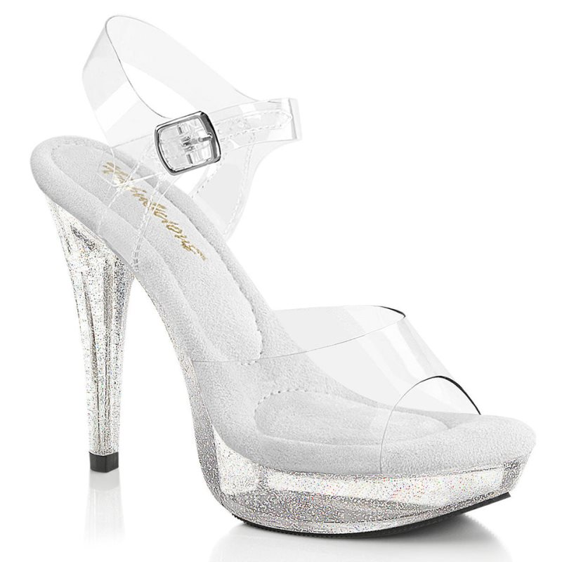 Talons Pleaser Cocktail-508MG Femme Clear | FRANCE FRHKDTGE